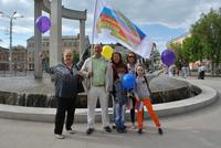 Астраханские энергетики приняли участие в Первомайском митинге